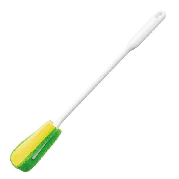 ボトル・冷水筒等の洗浄に便利な、ボトル洗いです。大きなボトルの底にも届きやすいロングサイズです。スポンジの先端が底にフィットし、隅の汚れまでしっかり洗えます。安心の日本製です。〇商品サイズ：約 幅3.8×奥行3.6×高さ41（cm） 重量：...