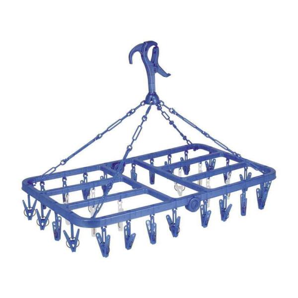 ピンチが32個付いたシンプルな角ハンガーです。一度にたくさん干せるのでとても便利です。竿やロープやカモイに使える3ウェイのキャッチフックです。内側のピンチで下着や小物の隠し干しができます。握りやすく、風が吹いてもしっかり安定します。2つに折...