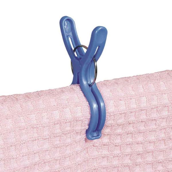 物干し竿の上から洗濯物を挟んでおける洗濯ピンチ10個入りです。スリムなので収納に便利です。〇商品サイズ：約 幅8.5×奥行6×高さ1（cm）〇材質：本体：ポリプロピレン バネ：鋼〇生産国：中国〇セット内容：10個組〇耐熱温度：100度