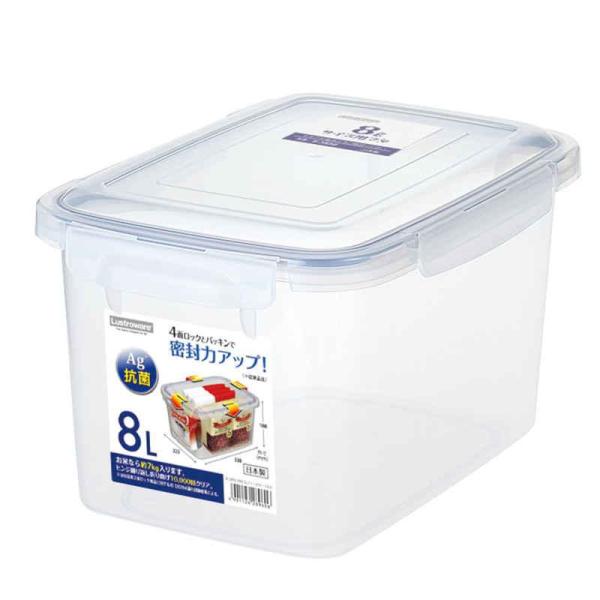 4面ロックとパッキンでより強力な密封性 乾燥・湿度維持、ニオイ漏れ防止 ご家庭に合わせて使い方いろいろ ペットフードの保管にもピッタリ バリエーション豊富なサイズ展開と積み重ね収納【仕様】商品サイズ：約幅22.2×奥行33.8×高さ18.8...