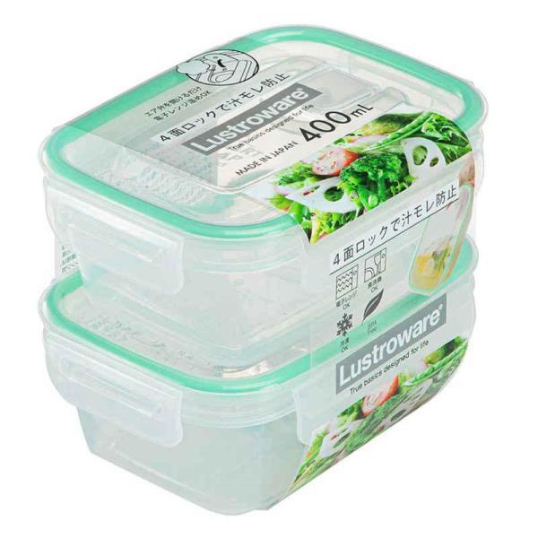 冷蔵・冷凍保存から下ごしらえ、調理までこなす機能的な保存容器400ml、同色2個セットです。小分けしたお惣菜や漬物、フルーツなどを入れるのに最適なサイズです。縦横4面でロック、パッキン付きで密封性抜群です。エア弁が付いているので、フタをした...