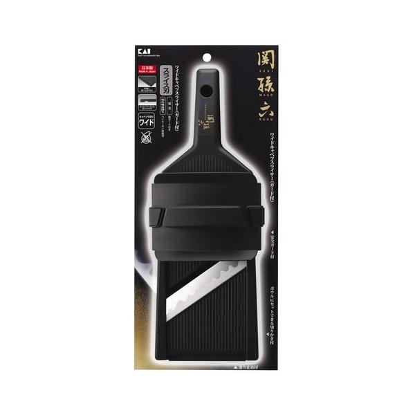 他サイト： 貝印 関孫六ワイドキャベツスライサーガード付BK DH3304の商品画像