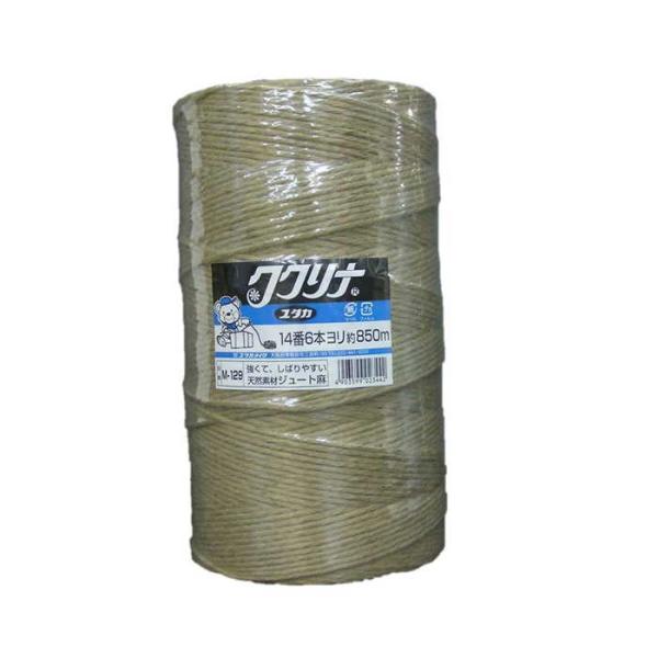 ユタカメイク Ｍ−１２９天然素材で環境にやさしい紐です。≪商品特徴≫●天然素材で環境にやさしい紐です。●農園芸用の結束に。≪仕様≫●材質：麻≪注意事項≫●取り扱い説明書に記載されている内容をお読みのご使用ください。梱包　荷造り　結束　ロープ...