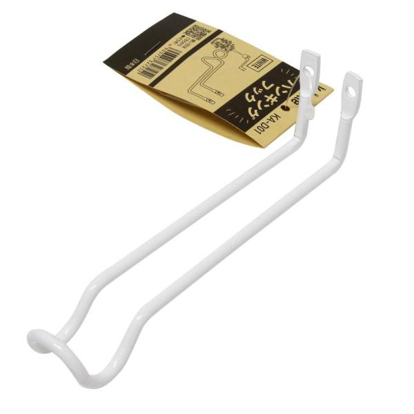 壁面を演出する収納金具「Kabette(カベッテ)」のハンギングフックです。おしゃれな収納を作ることが出来ます。線材を利用した金具なので、見た目もスッキリ！シンプルなデザインでお部屋にマッチします。帽子などの小物をかける際に便利です。壁にビ...