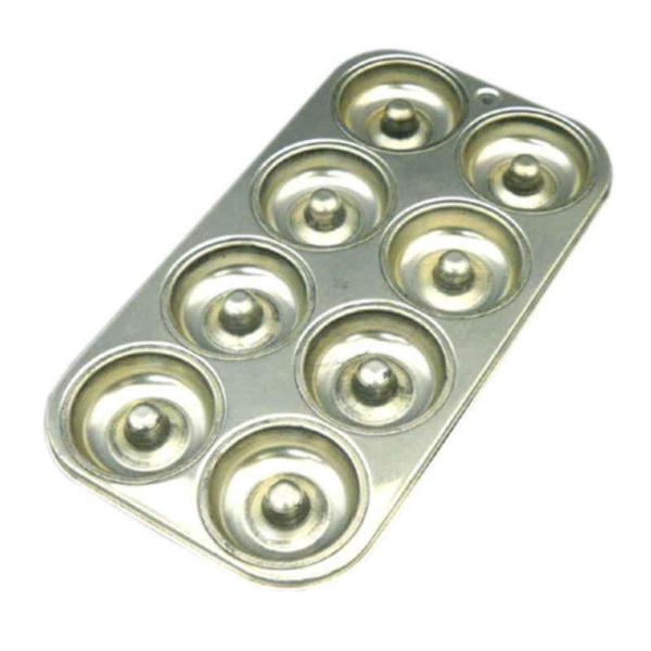 タイガークラウン ケーキ型 ドーナツ型 ミニ 焼き型 8P スチール スズメッキ