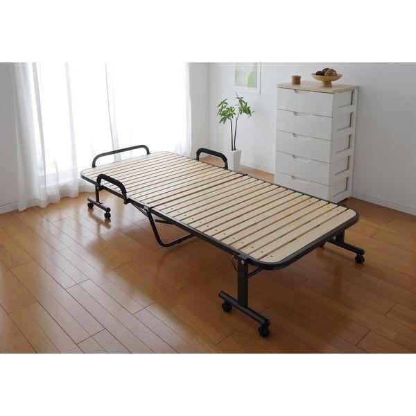 アイリスオーヤマ 折りたたみすのこベッド ナチュラル Otb Wh ホームセンターバローpaypayモール店 通販 Paypayモール