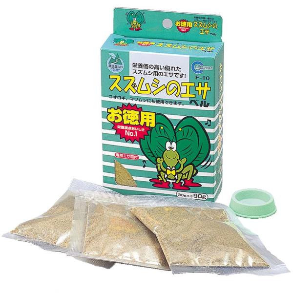 カルシウム・タンパク質を配合した鈴虫のエサです。コオロギ、マツムシにも使用出来ます。【原産国】日本