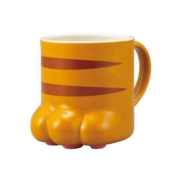 他サイト： サンアート マグカップ 肉球マグ とらねこ 磁器製の商品画像