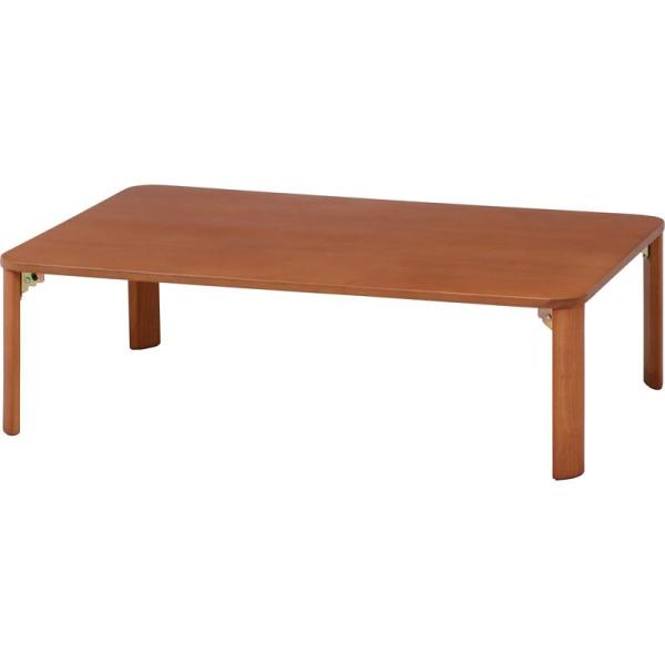 折りたたみローテーブル 幅105cm 奥行70cm ナチュラル色 折脚ローテーブル（ナチュラル） KSM−10575NA