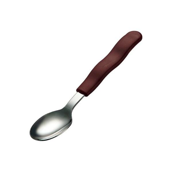 UDカトラリー デザートスプーン / H-373BN ブラウン 国際化工 食事関連/箸・スプーン・フォーク/スプーン (E0998)
