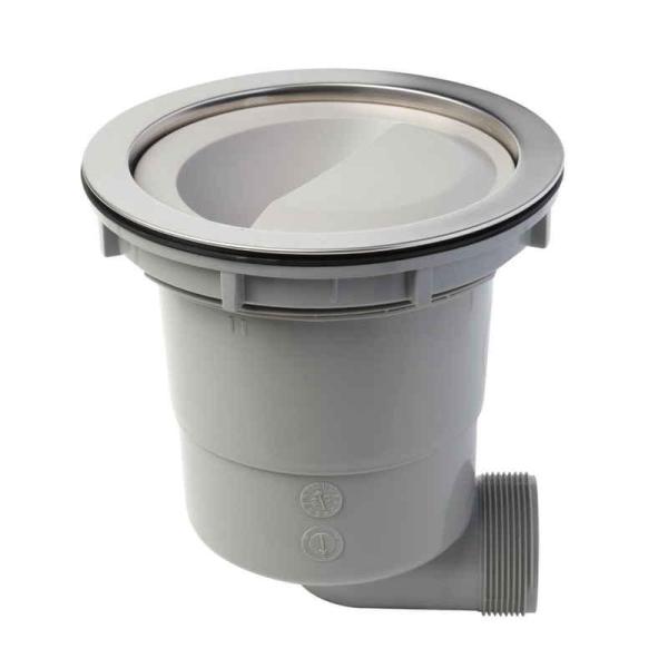 他サイト： 伸晃 排水口トラップ 浅型排水トラップセット 横向き排水 プラスチックゴミカゴタイプの商品画像