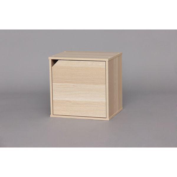 他サイト： アイリスオーヤマ カラーキュビック ドア付 ナチュラル CQB-35Dの商品画像