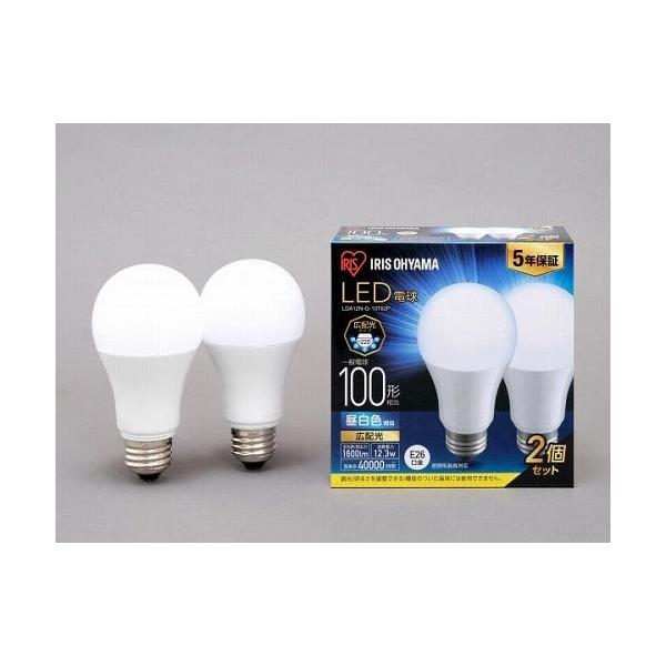 �A�C���X�I�[���} LED�d�� E26 �L�z�� 100�`���� �����F 2�Z�b�g LDA12N-G-10T62P