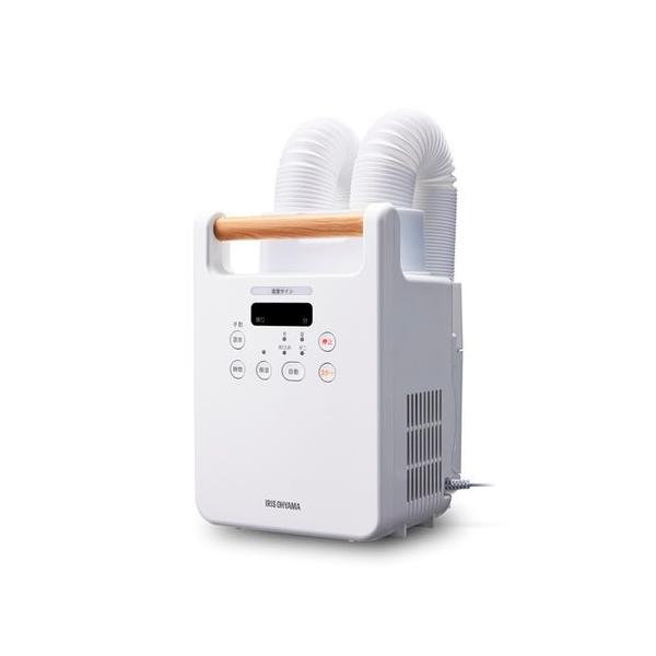 温風でふとんをあたため、湿気とカラリととばす「カラリエ」。ツインノズルだから2つの布団も一気に同時あたため＆乾燥！■製品特徴シンプルでオシャレ、デザイン性UP。フラットなパネルはシンプルで操作がしやすい。取っ手が木目調で、インテリアに馴染む...