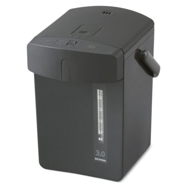 角型を基調としたスタイリッシュなデザインのジャーポットです。丸型デザインよりスリムでコンパクトに見えるデザインです。再沸とう機能付きで、ボタンを押せば保温中のお湯が再沸とうします。再沸とうボタンはカルキ抜きも兼ねております。空焚き防止機能付...