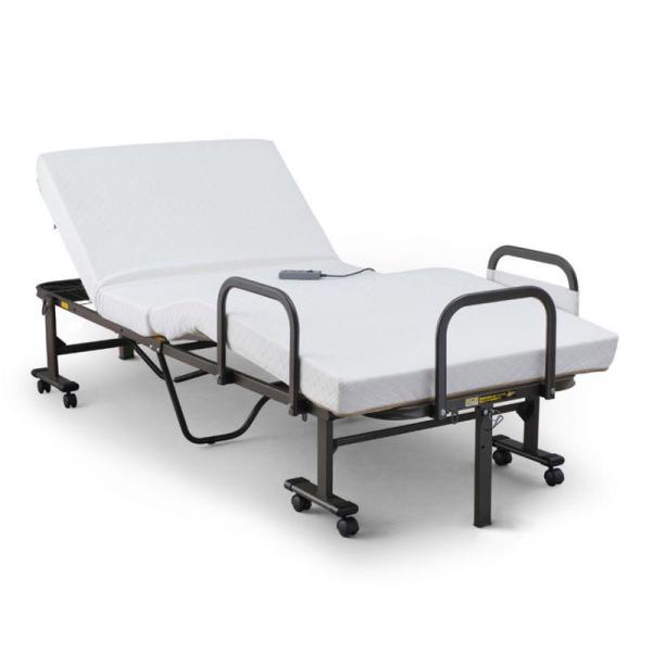 他サイト： アイリスオーヤマ 折りたたみ電動リクライニングベッドの商品画像