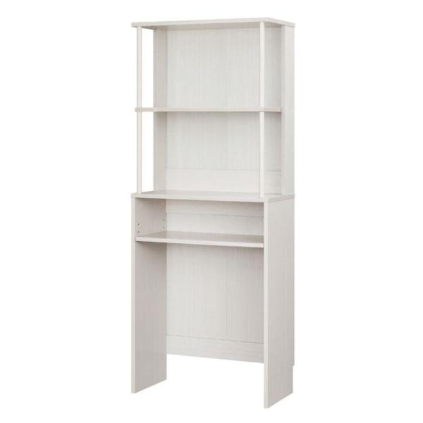 幅約59.5cm、奥行き約29.5cmで場所を取らない省スペースです。オープンスペース（固定棚板 上部）はお皿や調味料ラック、ディスプレイ収納として使用できます。下天板はレシピブックなどの置き場としても活用できます。下天板の下部は高さを調節...