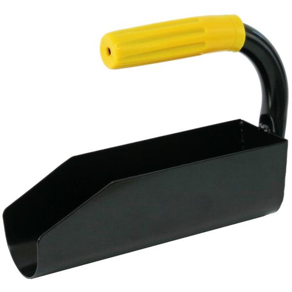 素早くモルタルをすくいやすい。扱いやすいハンドル形状。コンクリートブロック積みなどに。