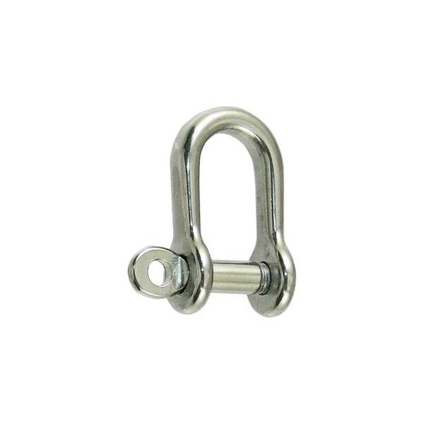 ひめじやＤ＝５ＭＭ L＝２１ＭＭ B＝１２ＭＭ Ｄ＝１２ＭＭ Ｔ＝２．５ＭＭ F＝５．５ＭＭ ねじ径＝Ｍ５使用荷重 ６０ＫＧチェーン、ワイヤー、ロープ等の連結にお使い頂けます。ねじ込み仕様のシャックルです。別名 板シャックルとも呼ばれていま...