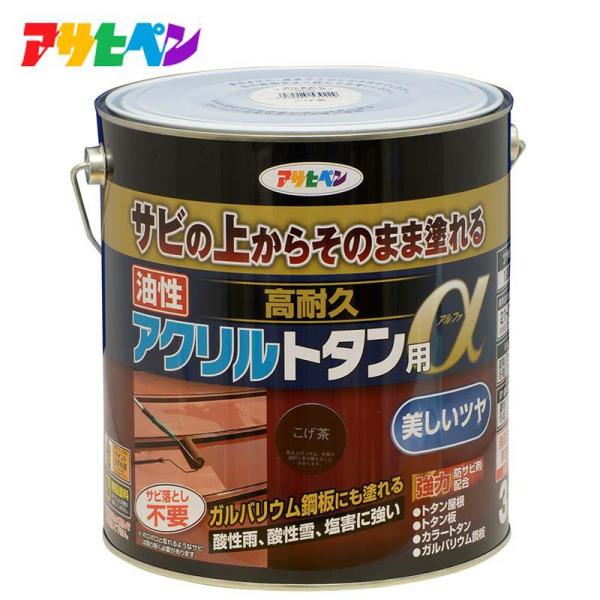 サビの上からそのまま塗れる塗料プレミアムグレードのトタン用上塗り塗料【特徴】・サビの上から直接塗れる、トタン用の高光沢塗料です・1回塗りで仕上がりますので作業性が抜群です・特殊強力防サビ剤がサビの進行を抑え、長期間素材をサビから保護します・...