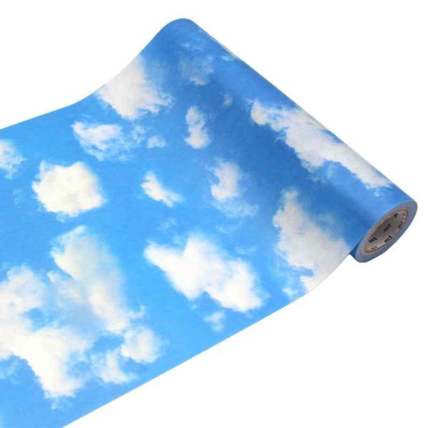 カモ井加工紙 リメイクシート 壁用 空と雲 mt CASA FLEECE 23cm×5m