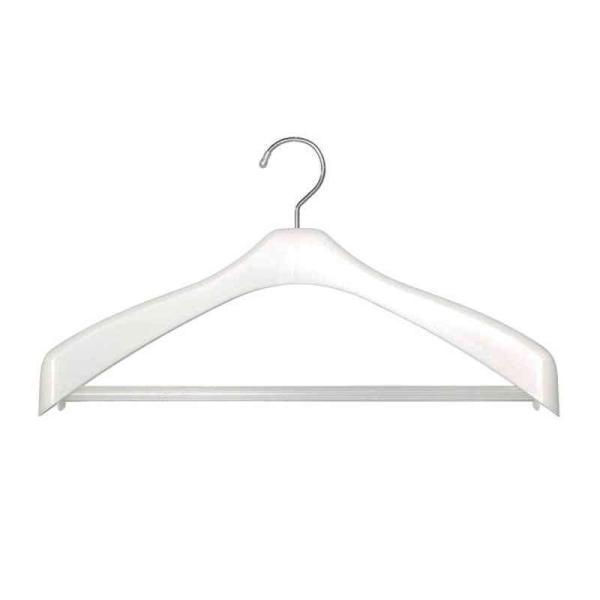 使いやすいシンプルなジャケット用ハンガーです。パール系のピンク・ブルー・グリーン・ホワイトの4色からお選びいただけます。クローゼットをカラフルに演出します。ハンガーを家族で色分けして使用すると分かりやすくなっておすすめです。掛けた衣類がずり...