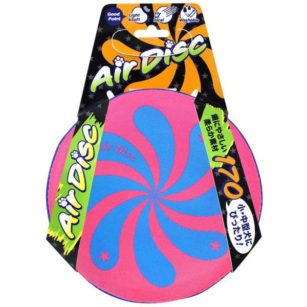商品名:エアディスクソフトピンク商品コード:4973640700417規格:170当たっても安心！柔らか素材！歯に優しい柔らか素材のフリスビーです。原材料:ナイロン、ウレタン原産国:中華人民共和国使用方法:日常のワンちゃんとのコミュニケーシ...