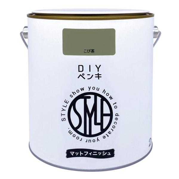 他サイト： ニッペ(Nippe) ペンキ 塗料 水性 DIYペンキ マットフィニッシュ こび茶 2kg ニッペホームプロダクツの商品画像