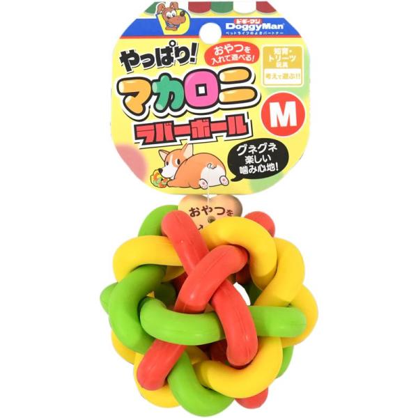 絡まりあった形状のボール型犬用玩具【原材料】本体：合成ゴム【原産国】ベトナム【使用方法】パッケージ裏面の使用方法をご確認ください【使用上の注意】パッケージ裏面の使用上の注意をご確認ください