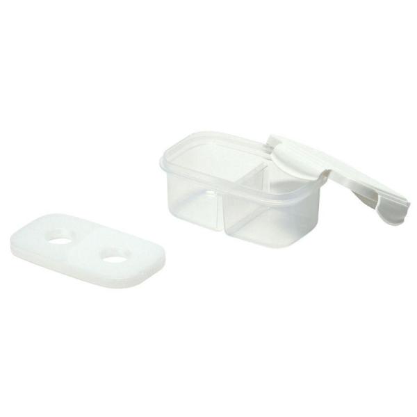 ●お弁当箱としても保存容器としても、どちらでもOK●冷蔵庫にそのまま保存出来ます●製品サイズ（約）／155×95×70mm●製品重量（約）／162g●容量／340ml●材質／本体・ふた：ポリプロピレン（耐熱温度100℃ 耐冷温度-20℃）パ...