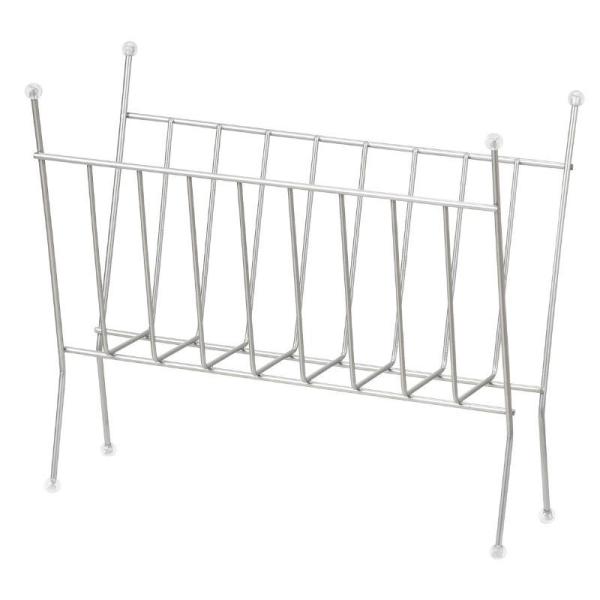 ●機能的かつシンプルなデザインのマガジンラックです●雑誌の整理整頓に、手軽に持ち運べてすっきり収納できます●製品サイズ（約）／380×170×330mm●製品重量（約）／750g●材質／主材：スチール(粉体塗装)、キャップ：ＰＶＣ●原産国／中国