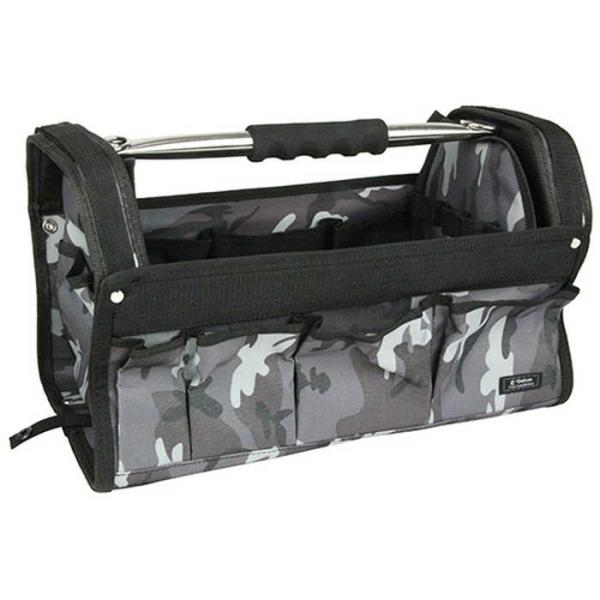 Ｅ−Ｖａｌｕｅ ＥＴＣ−ＯＰ２−ＣＧＬ【用途】道具、工具の持ち運び、収納。【機能・特徴】フルオープンタイプで出し入れがスムーズで、使用しない時はコンパクトにたためます。ハンドル付で持ち運びが楽に行えます。マジックテープで水平器などの長尺工具...