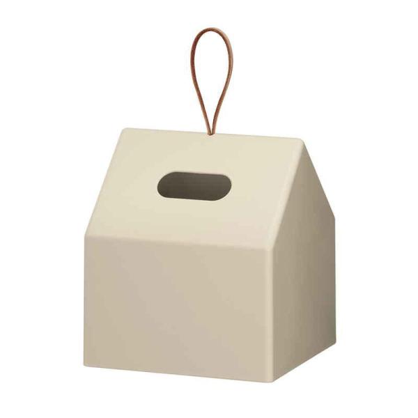 他サイト： 吉川国工業所 ティッシュホルダー ケース 家 再生材使用 ベージュの商品画像