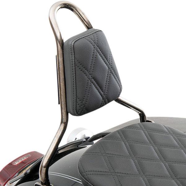 ハーレー　DRAG SPECIALTIES シーシーバー　バッグレスト テーパードシーシーバー用 バックレストパッド ダブルダイアモンド