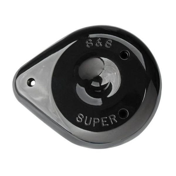 S&S ティアドロップエアクリーナーカバー ブラック : HD-PARTS
