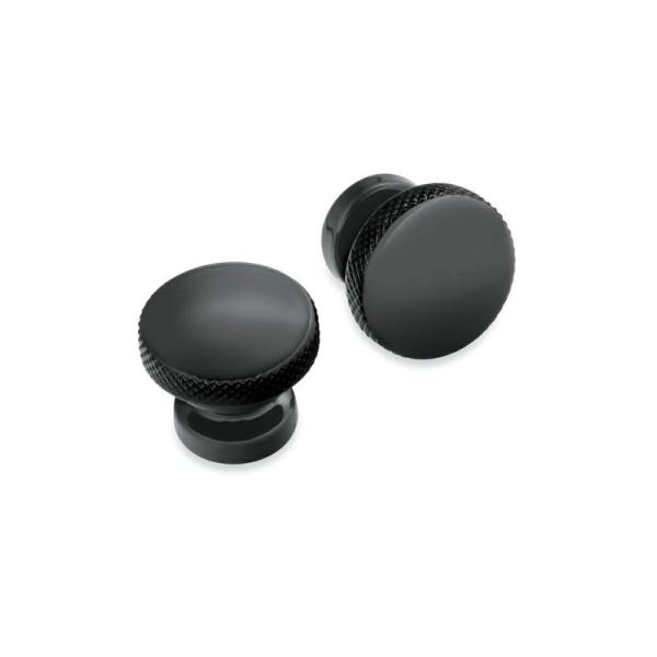 【適合】ツーリング、ソフテイル【商品説明】精悍なグロスブラックのシートナットです。純正、又は、社外のソロシートやツーピースシートの固定に使用出来ます。ナットのサイドには手で脱着しやすいナール付きです。2個ペア。※ナットタイプです。スクリュー...