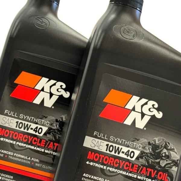 K&N 化学合成エンジンオイル 10W-40 1クオート