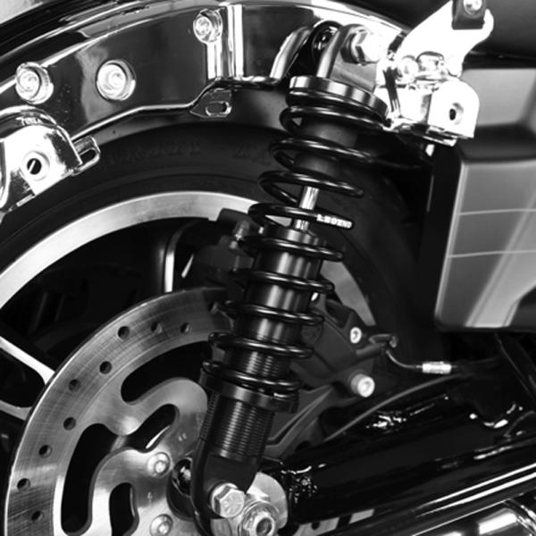 ハーレーツーリングモデルLEGENDサスペンション Legend Suspension Revo スタンダード・リアサスペンション 12インチ
