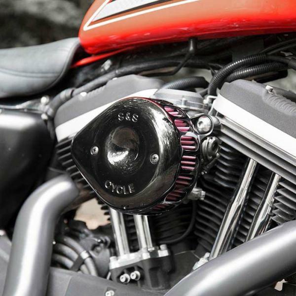 S&S Cycle エアクリーナー　ミニティアドロップ　170-0440C S＆S 170-0440C ブラック ミニティアドロップ ステルスエアクリーナー