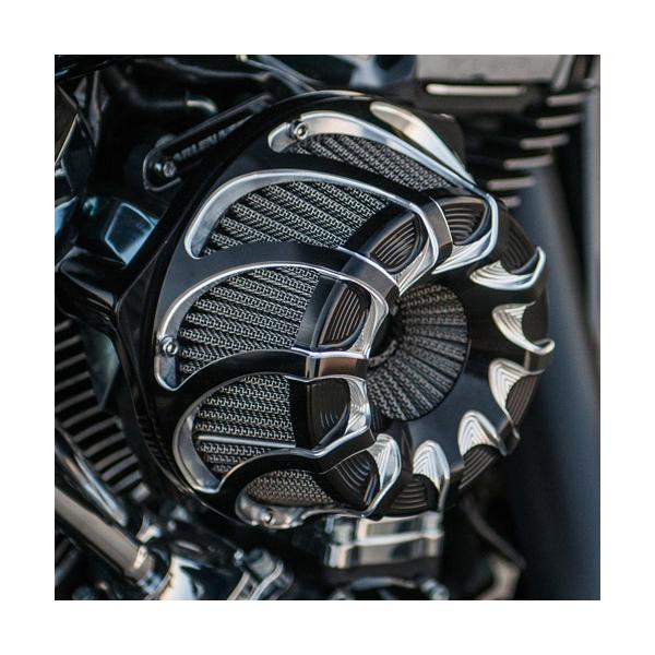 Arlen Ness 18-985 Drift Invertedエアクリーナー ブラック : HD-PARTS