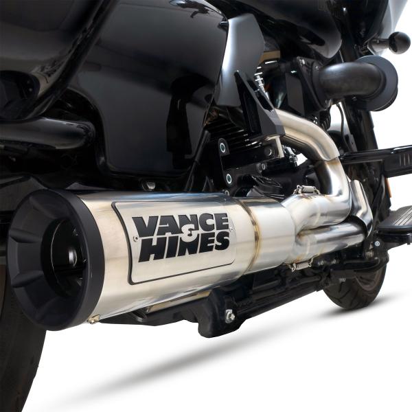 ハーレー M8 ツーリング ハイアウトプット RR 2-1 フルエキゾーストマフラー(ステンレス) Vance &amp; Hines
