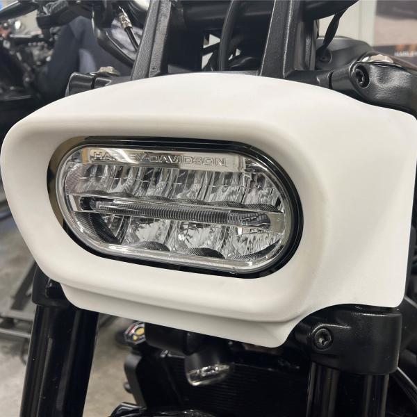 ハーレー スポーツスターS ファット・ヘッドライトカバー(未塗装