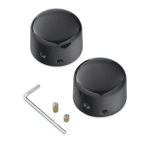 ハーレー ダビッドソン フロントアクスルナットカバー グロスブラック/ビレット 43000026
