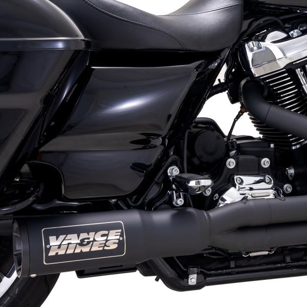 ハーレー M8 ツーリング ハイアウトプット RR 2-1 フルエキゾーストマフラー(ブラック) Vance &amp; Hines