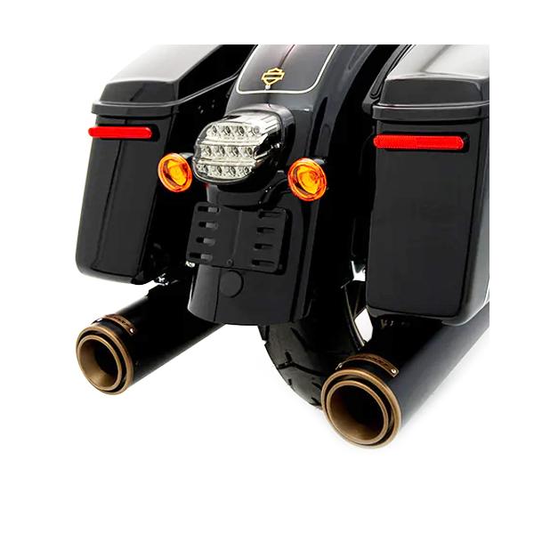 ラインハートHP45XL スリップオンマフラー ブラック/ブロンズエンド RINEHART M8 ツーリング 4.5インチ HP45XL スリップオンマフラー
