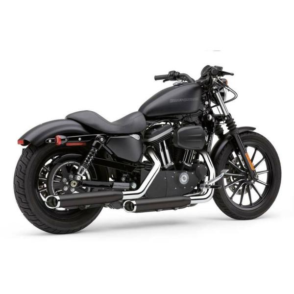 コブラ 6030RB COBRA 3インチ スリップオンマフラー 可変エンドキャップ ブラック 2004〜2013 スポーツスター