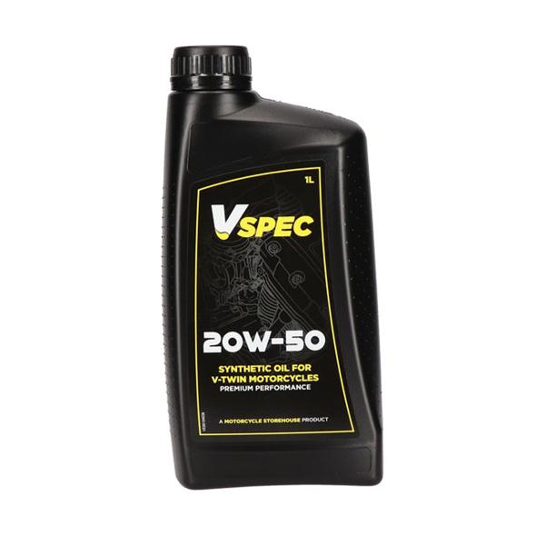 ハーレー用 Vspec 100%化学合成 エンジンオイル 20W-50 1L