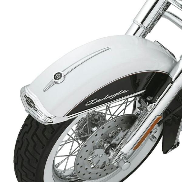 ハーレー　アイアン　フロント　フェンダー　純正 ハーレー純正 バー＆シールドロゴ・フロントフェンダースピア ラージ