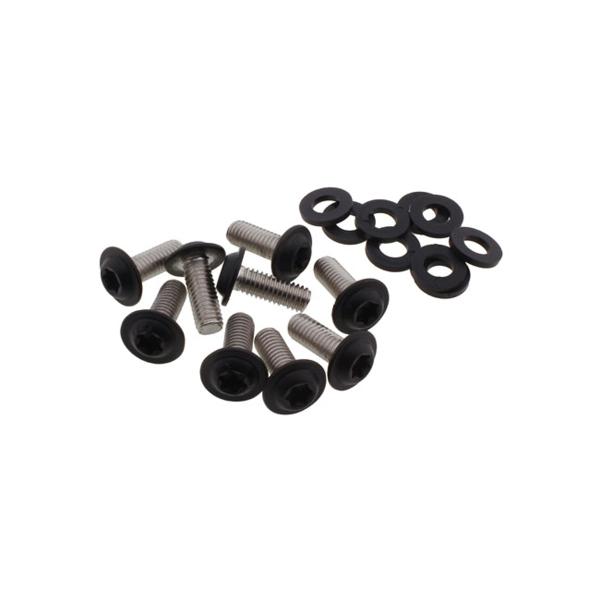 ハーレー ナイトスター チンスポイラーボルトセット (マットブラック) Screws4Bikes