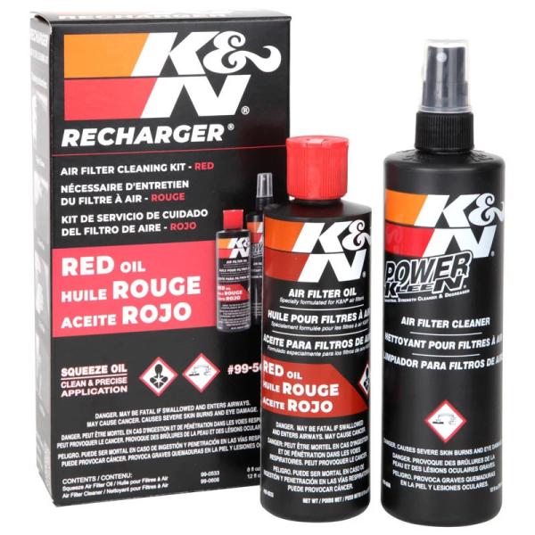 K&N フィルターケア サービスキット レッドオイル ハーレー バイク エアクリーナーエレメント 99-5050
